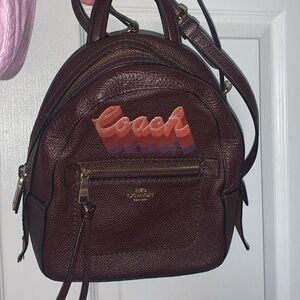 Coach Brown Leather Backpack